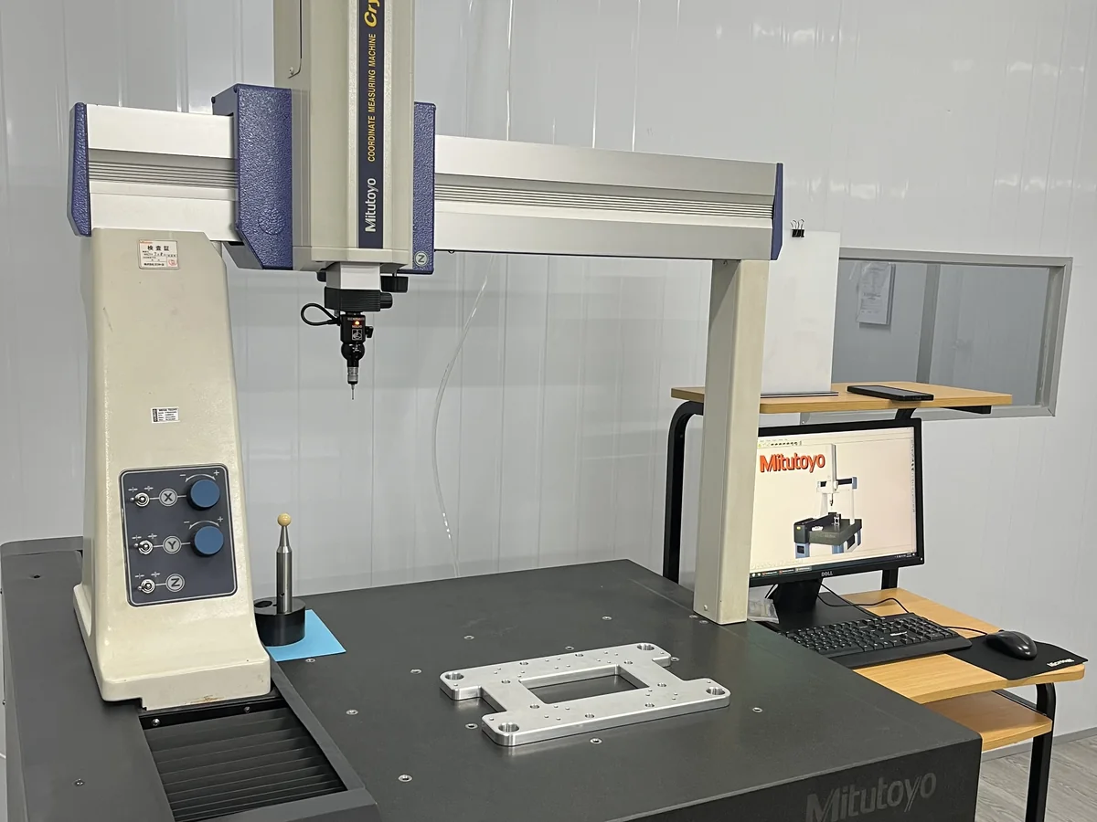 Mitutoyo coordinate measuring machine in the QC room at Far East High Tech, Vietnam